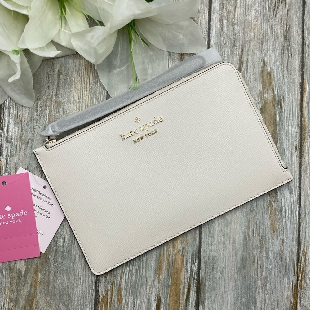 KATE SPADE Staci Medium L Zip Wristlet Wallet Bag Purse